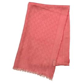 Rosa Baumwollschal von Gucci