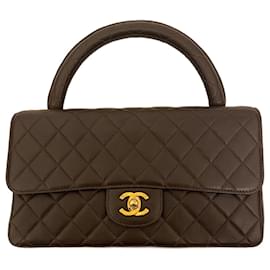 Bolso Chanel Kelly Flap Marrón de Cordero