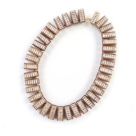 Collana in legno Radica e zirconia cubica di Bottega Veneta