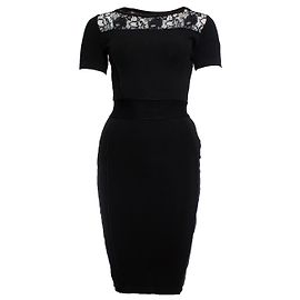 Vestido negro Elisabetta Franchi con encaje