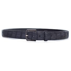 Cintura in alligatore Loro Piana in pelle blu