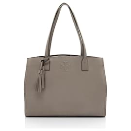 Tote Grande Thea con Frange in Pelle Granulata Tory Burch