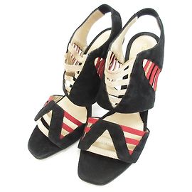 Fendi Wildleder High Heel Sandalen