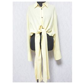 Autre Marque Blusa Ujoh Hem Knot de Manga Corta
