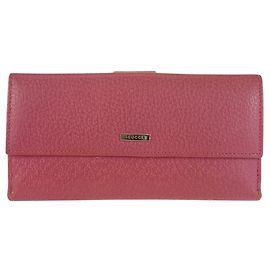 Portafoglio lungo in pelle rosa Gucci