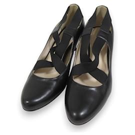 Prada Crossband Leder Pumps