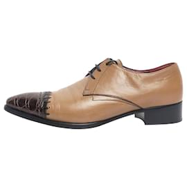 Prada Scarpe in pelle tan con lacci - taglia EU 38