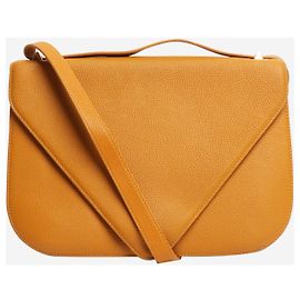 Bottega Veneta Sac bandoulière jaune en forme d'enveloppe