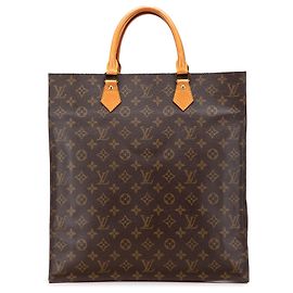 Brauner Monogramm Sac Plat Louis Vuitton