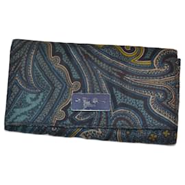 Etro patterned canvas wallet