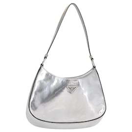 Borsa a Spalla Prada Cleo in Pelle Spazzolato Media