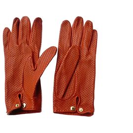 Autre Marque CAUSSE GANTIER Handschuhe in Ziegelrot Neu T8