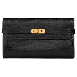 Hermès Borsa HERMES Kelly Mini in Pelle Esotica Nera - 102987