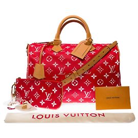 LOUIS VUITTON Speedy Tasche aus rotem Leder - 103016