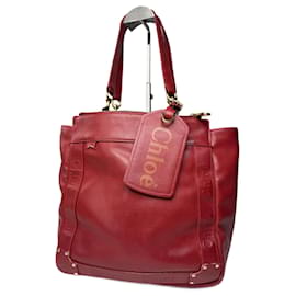 Borsa tote in pelle vintage Chloe rossa - Chloé