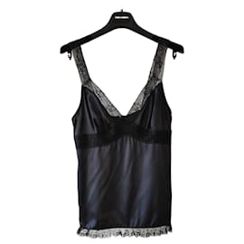 Dolce & Gabbana TOP DE LENCERÍA EN SATÉN DOLCE&GABBANA CON ENCJE.
