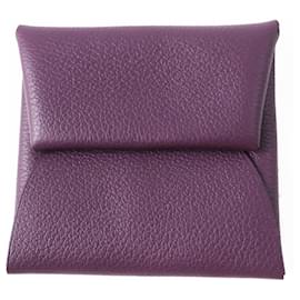 Porte-monnaie Bastia Hermès en Cassis Rouge Garance