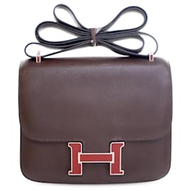 Hermès Mini Swift Verso Constance 18 Rosso