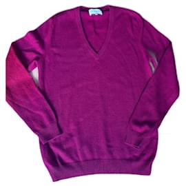 Kaschmirpullover, zweifädig, V-Ausschnitt Größe 38 - Eric Bompard