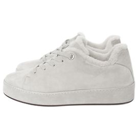 Loro Piana Winter Nuages Sneakers mit Pelzfutter Taubengrau