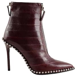 Botas de Cuero Burdeos - Alexander Wang