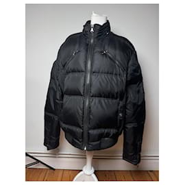 Vintage Versace Herren Pufferjacke Schwarz XXL