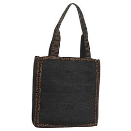 Fendi Zucca Tragetasche aus Stroh