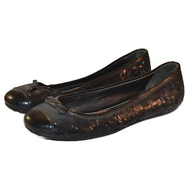 Ballerine Car Shoes Nere con Paillettes