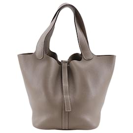 Borsa Picotin MM in pelle Taurillon Clemence di Hermès