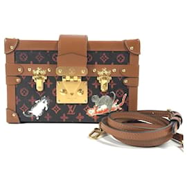 Borsa Clutch Petite Malle NM Catgram Monogram Louis Vuitton