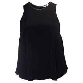 T By Alexander Wang T-Shirt von Alexander Wang mit Lederdetails