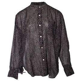 Blusa floreale nera e beige Isabel Marant Étoile