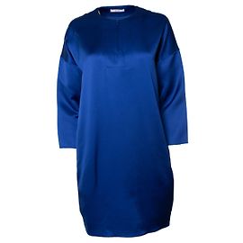 Céline Celine kobalt blue silk blend dress