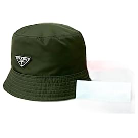 Cappello a secchiello in cotone poliammide Re-Nylon di Prada