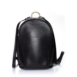 Borsa in pelle nera Epi Mabillon Louis Vuitton