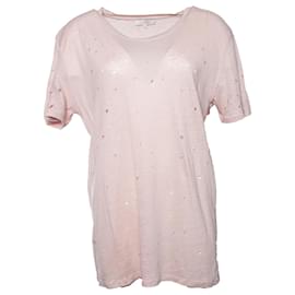 T-shirt in clay strappata IRO in rosa