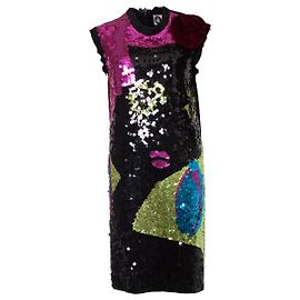 Abito Lanvin con paillettes e fiore