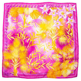 Rosa Atelier Versace Schal mit Dschungelprint