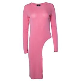 Chanel gestricktes asymmetrisches Top in Barbie-Pink