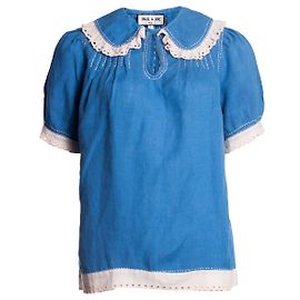 Camisa de lino Paul & Joe con volantes