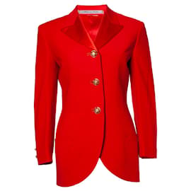 Rote Blazer aus der Bondage-Kollektion von Gianni Versace Couture