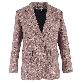 Chloé Einreiher Tweed-Blazer mit Taschen aus mehrfarbiger Wolle