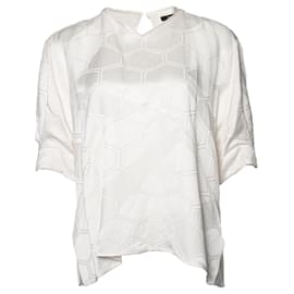 Blusa bianca Isabel Marant con stampa grafica