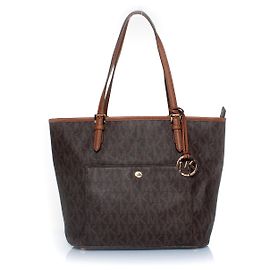 Michael Kors Jet Set Canvas Logo Shopper