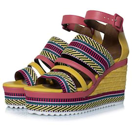 Sandali con zeppa in pelle Ines di Hermès