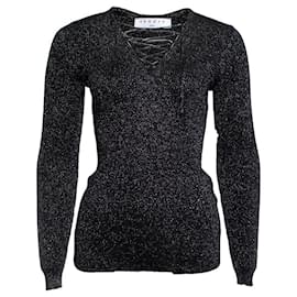 Top stretch in lurex argento Sandro