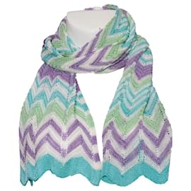 Écharpe zigzag multicolore Missoni