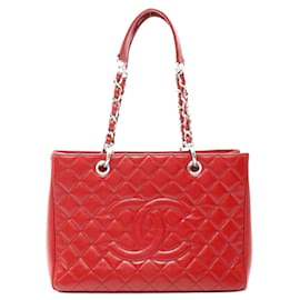 Borsa Tote in Pelle Matelassé GST Rossa Chanel