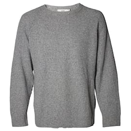 Geschlossener grauer Strickpullover aus Wolle - Closed