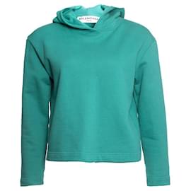 Sudadera verde con capucha Balenciaga